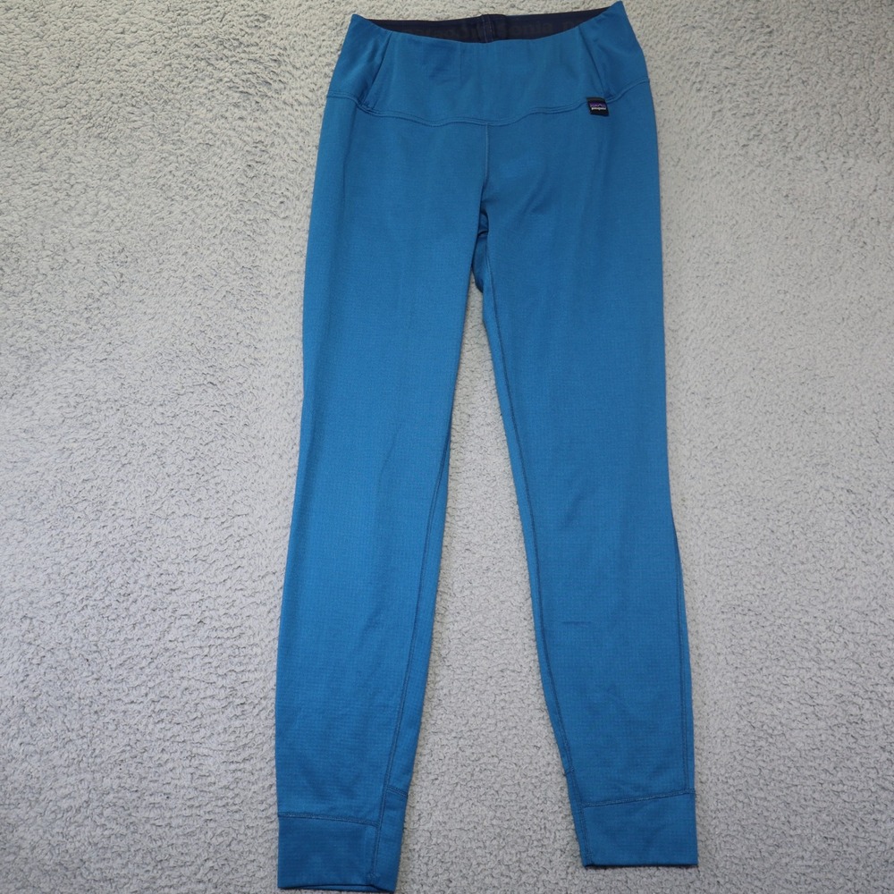 Patagonia Capilene Midweight Baselayer Leggings Blue Polartec XS 44490FA15